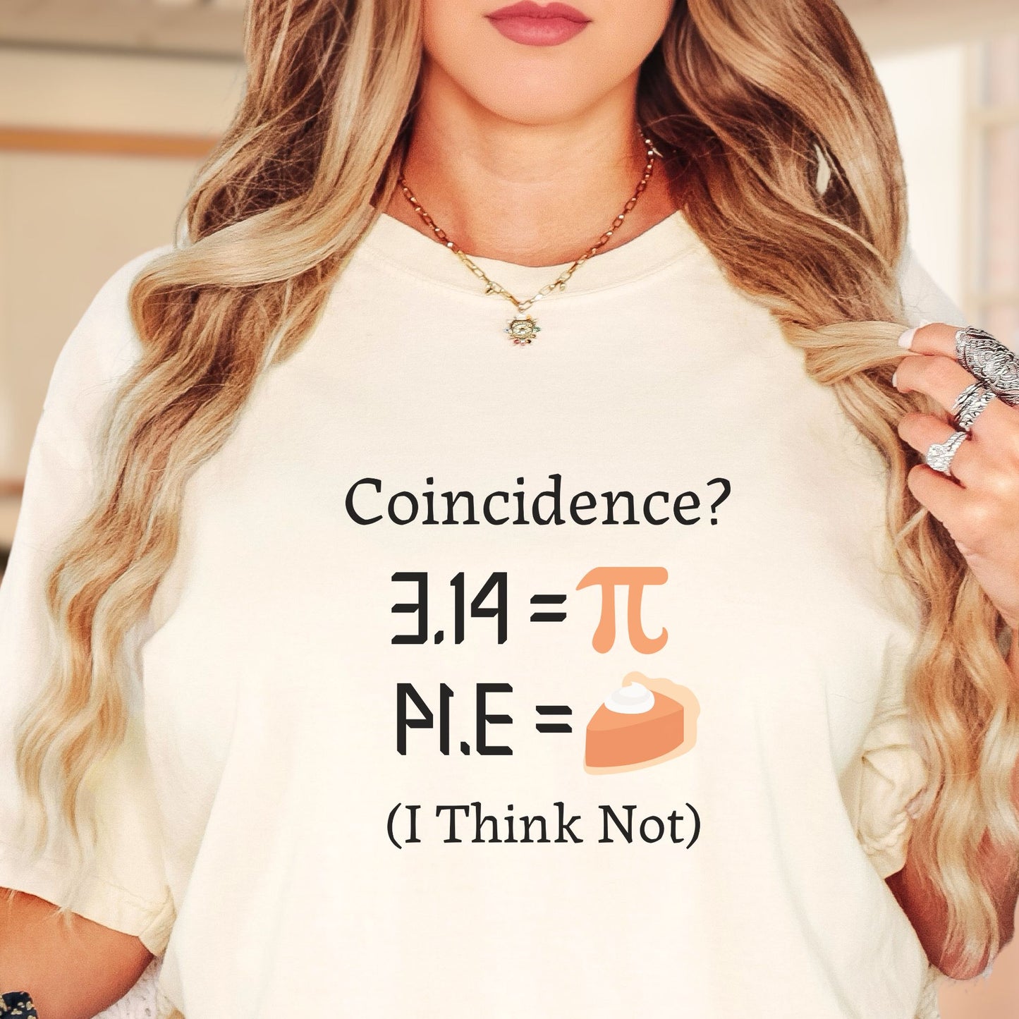 Funny Math Teacher T-Shirt - PI Coincidence, MT008