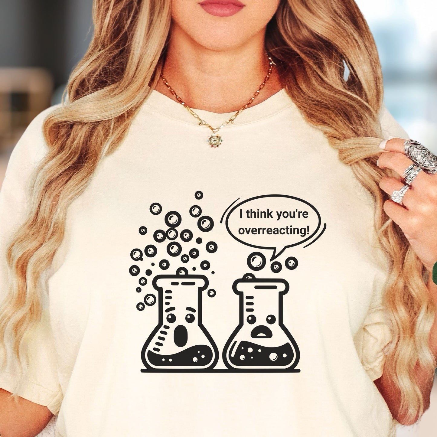 Science Teacher T-Shirt,  Overreacting, ST002