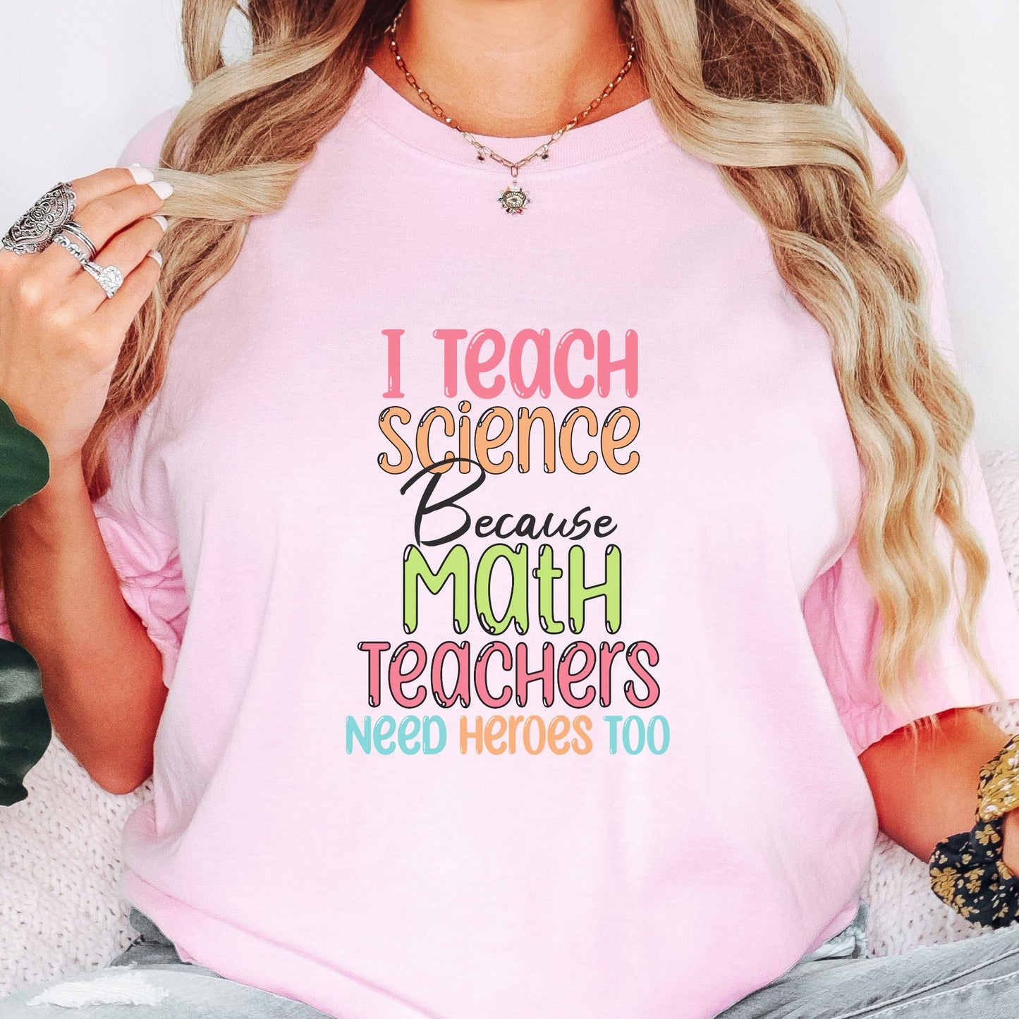 Funny Science Teacher T-Shirt,  Science Heroes, ST005