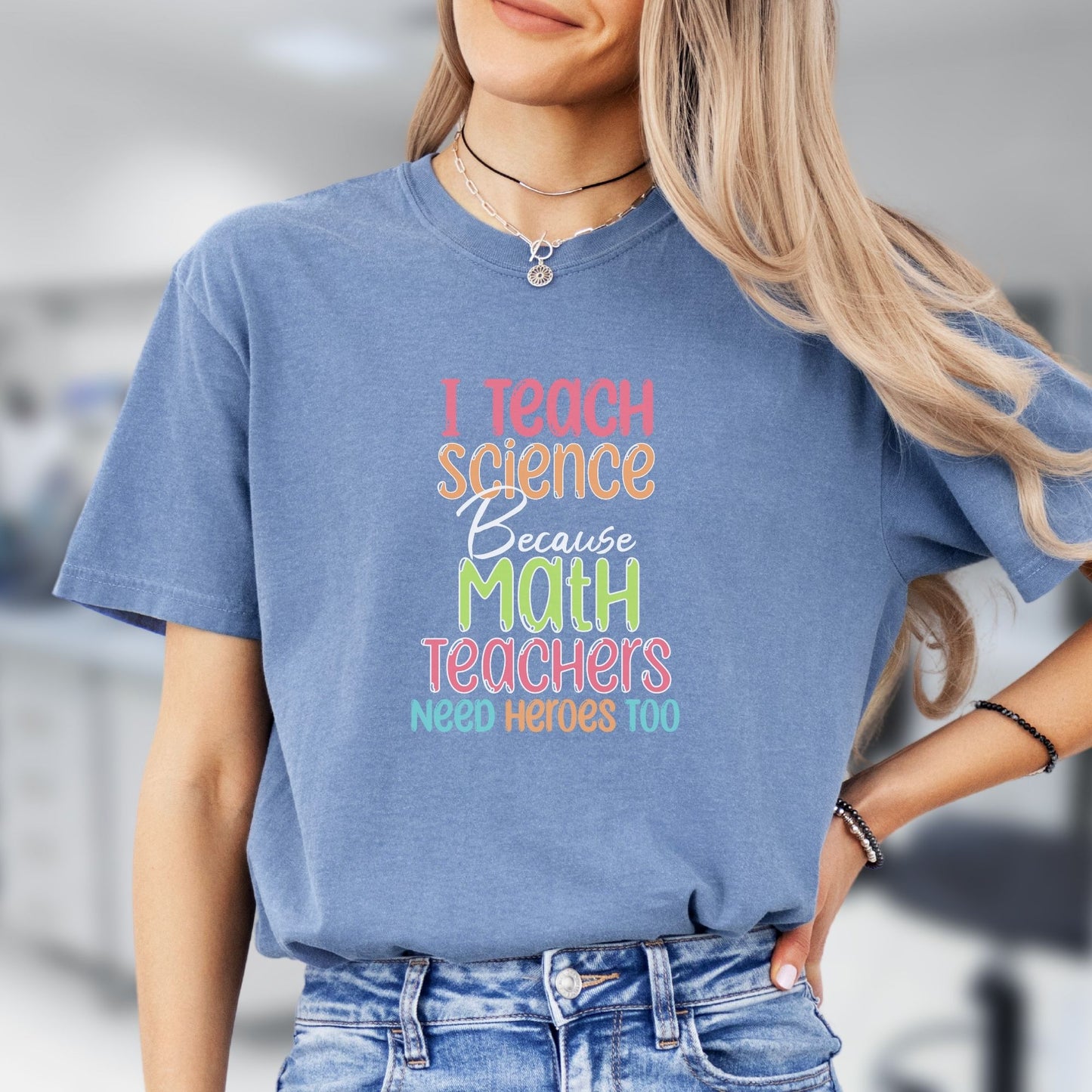 Funny Science Teacher T-Shirt,  Science Heroes, ST005