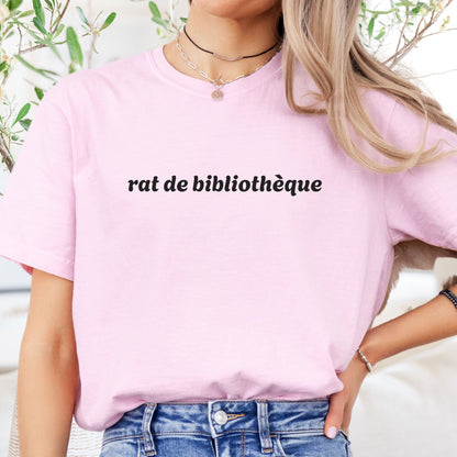 Rat De Bibliotheque - Book Lover Shirt  BO012