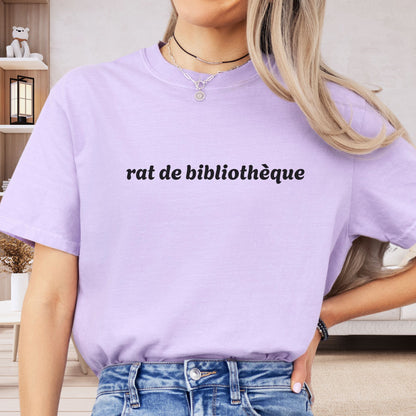Rat De Bibliotheque - Book Lover Shirt  BO012