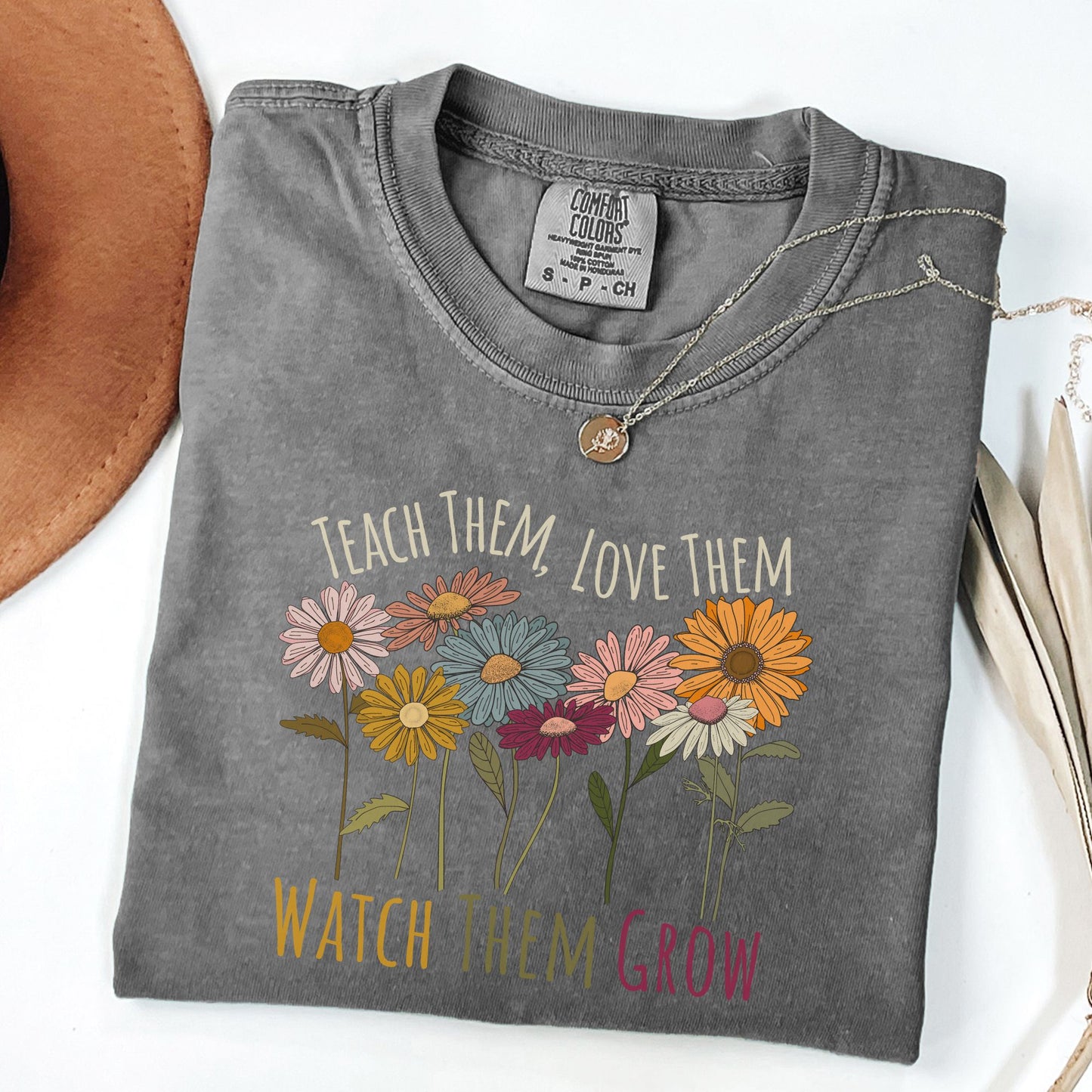 Wildflower Teacher Shirt, TE021