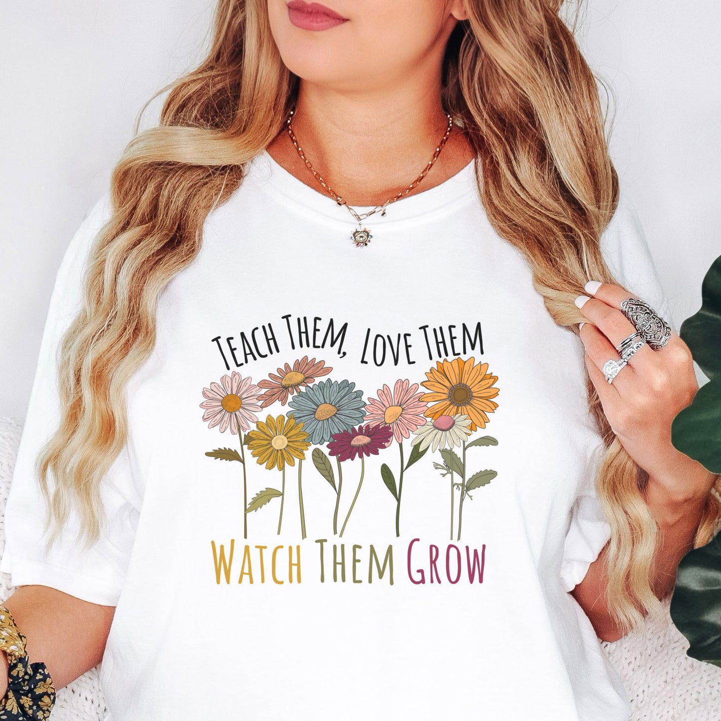 Wildflower Teacher Shirt, TE021