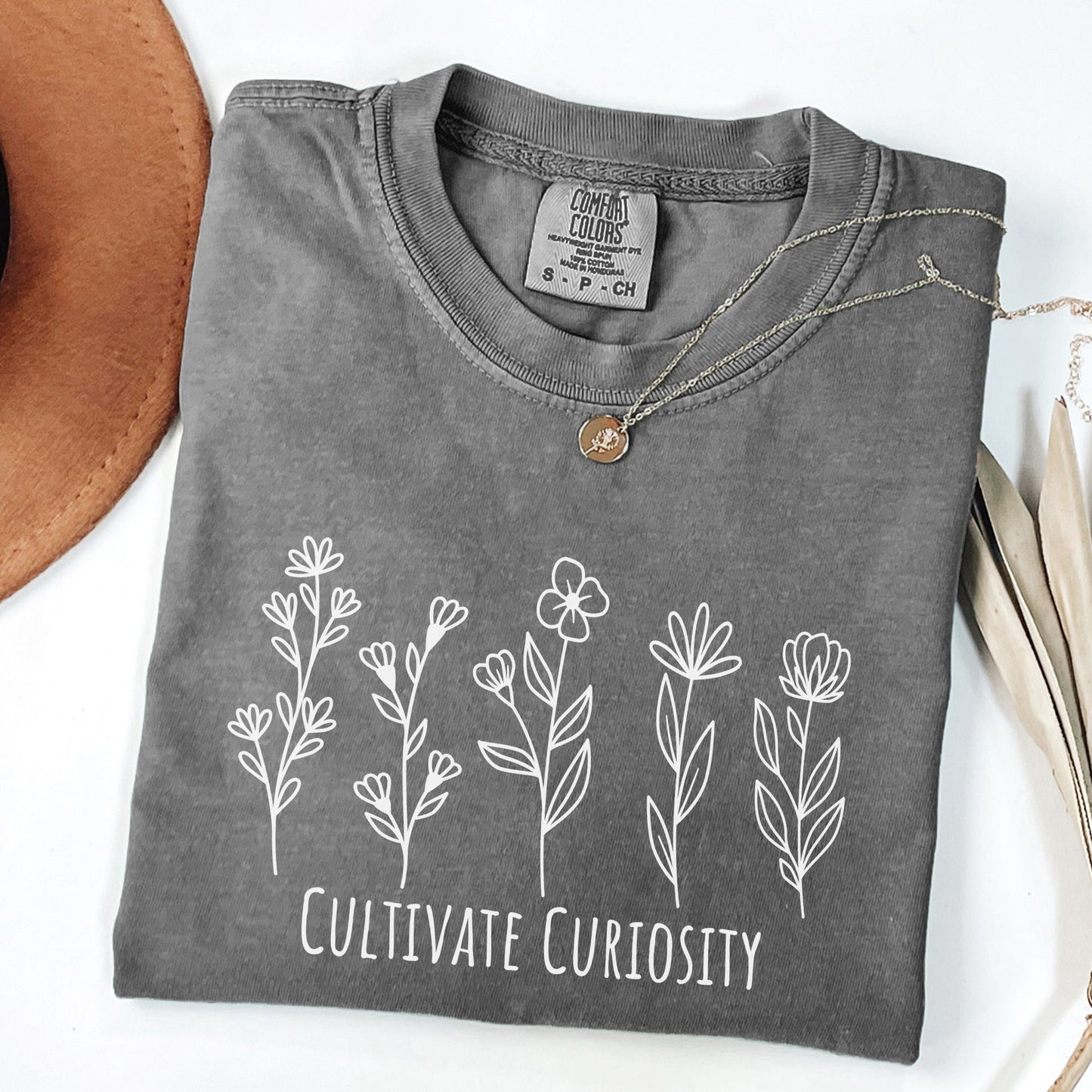 Wildflower Teacher Shirt, Cultivating Curiosity,  TE025