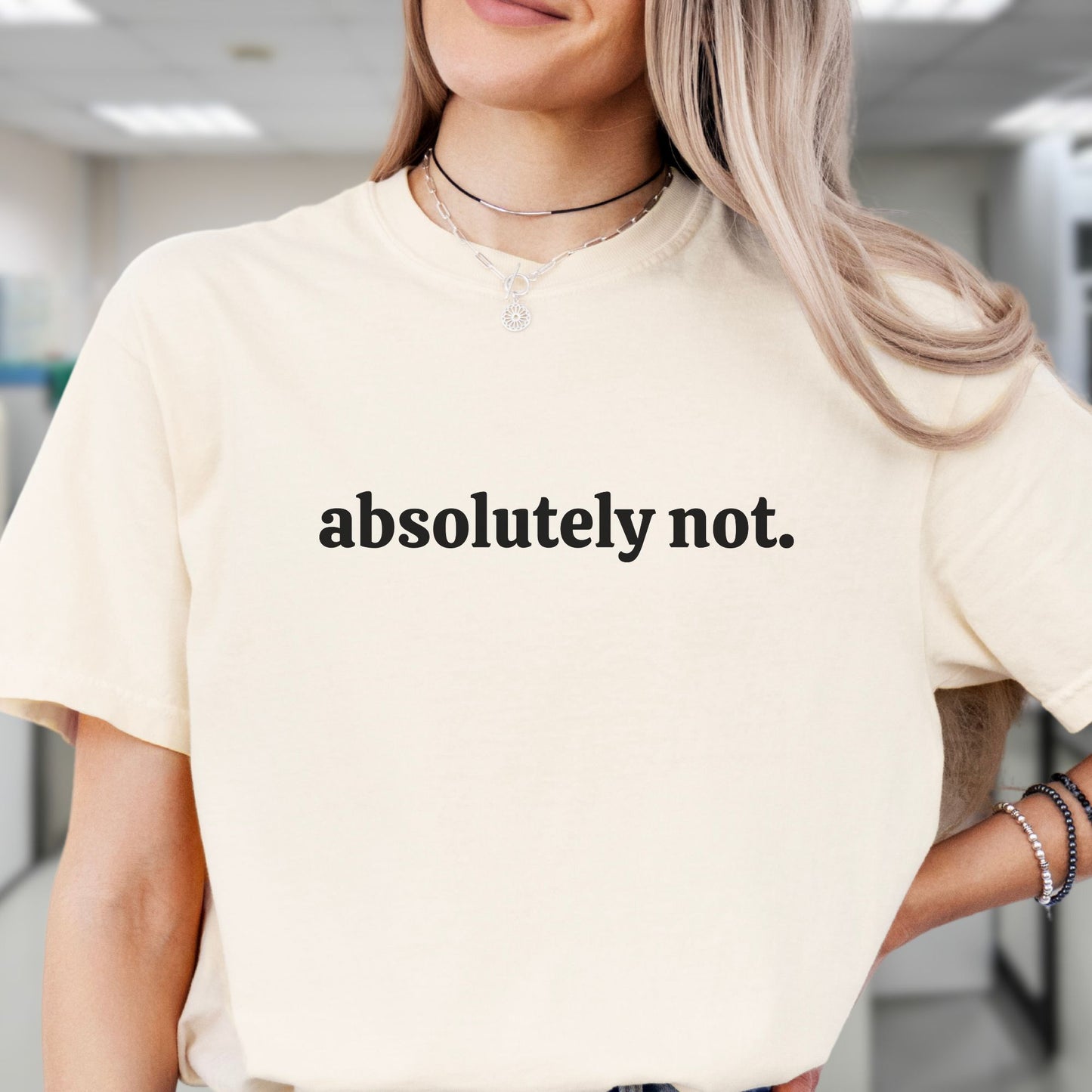 Funny Teacher Shirt, Absolutely Not TE027