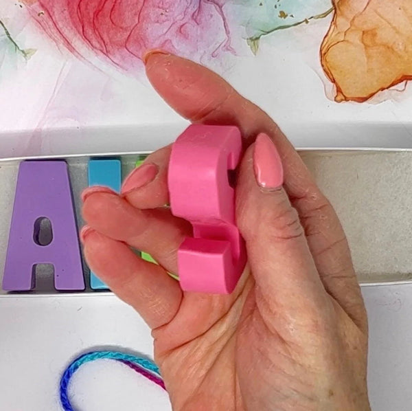 Crayon Letters - Easter/Spring Colours