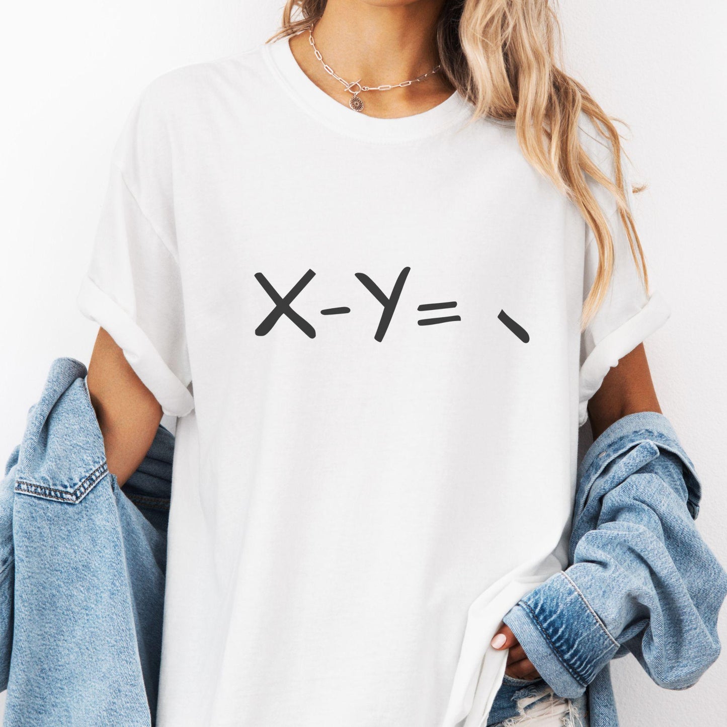 Funny Math Teacher T-Shirt, X - Y, TE014