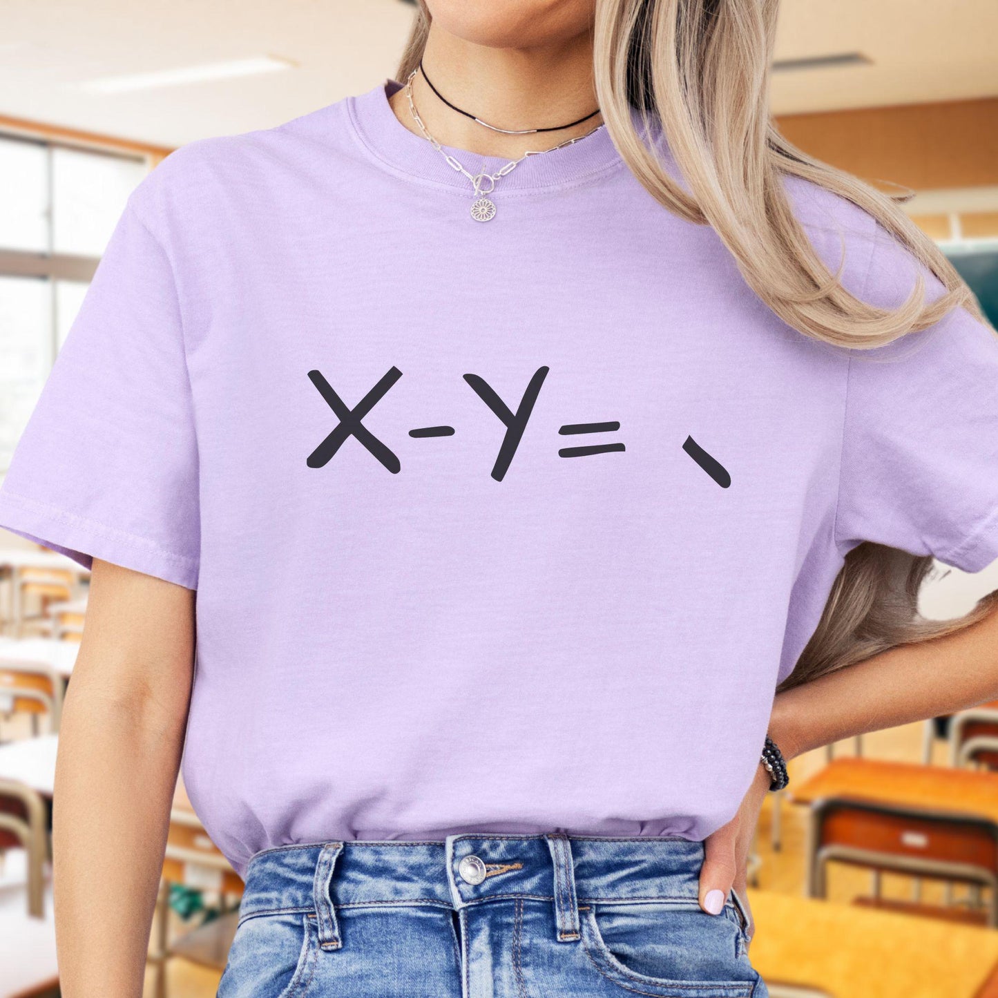 Funny Math Teacher T-Shirt, X - Y, TE014