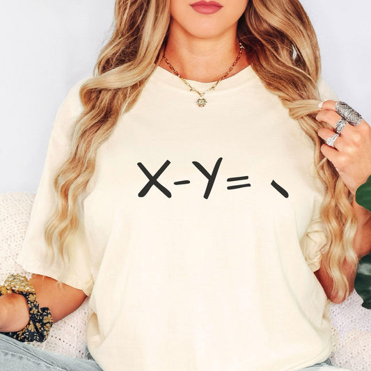 Funny Math Teacher T-Shirt, X - Y, TE014