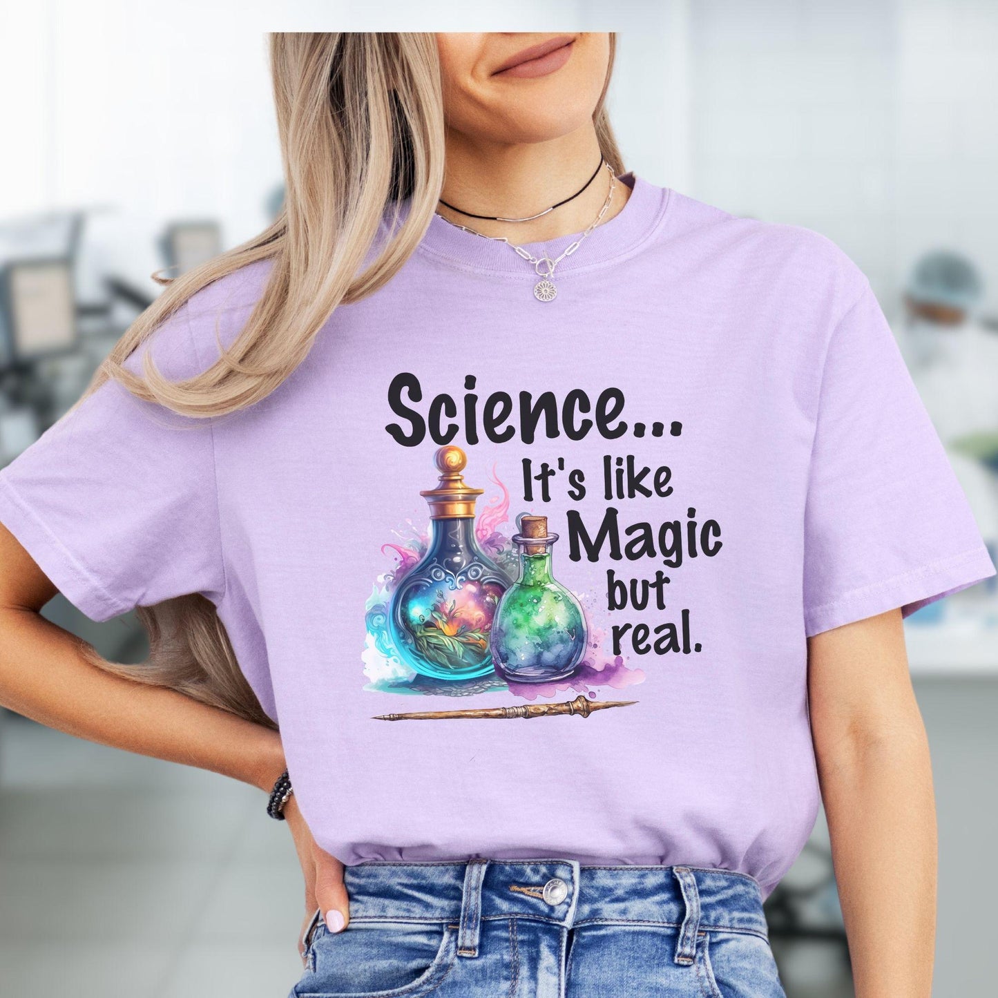 Science Teacher T-Shirt,  Science is like Magic, TE011