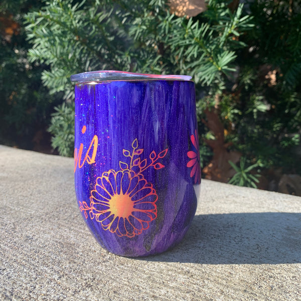 Tumbler - Vibrant Daisy Peek-a-Boo