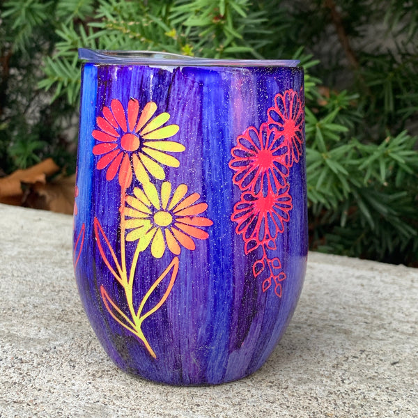 Tumbler - Vibrant Daisy Peek-a-Boo