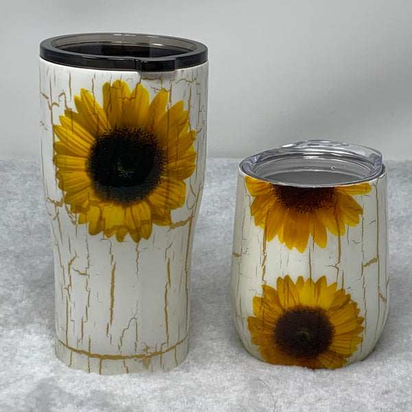 Tumbler - Sunflower Crackle