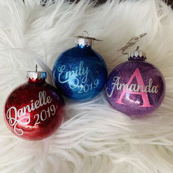 Ornaments - Custom Glitter Ornaments