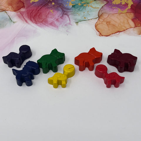 Crayon Shapes Mini Rainbow - Dinos