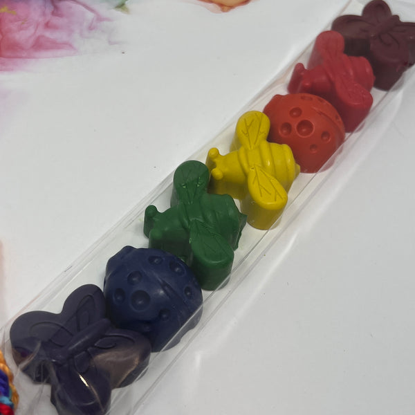 Crayon Shapes Mini Rainbow - Bugs Shapes