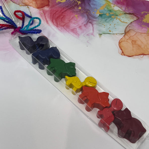 Crayon Shapes Mini Rainbow - Dinos