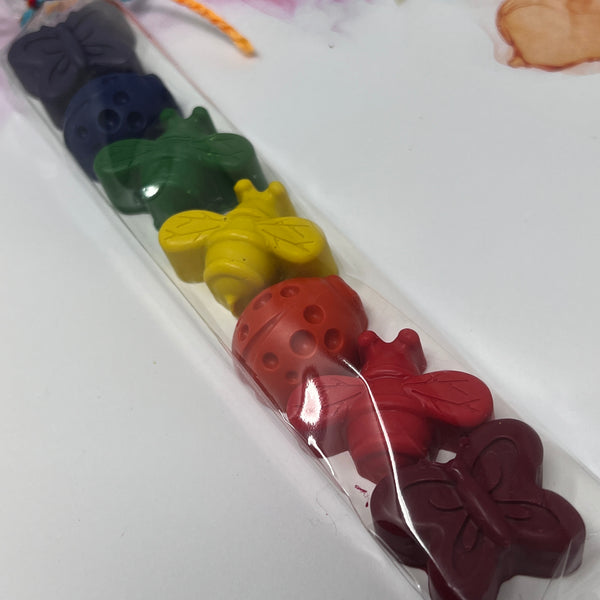 Crayon Shapes Mini Rainbow - Bugs Shapes