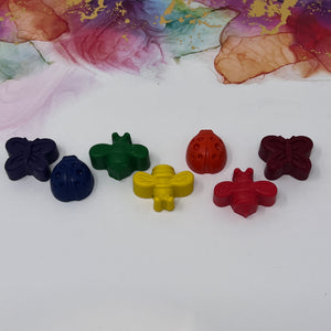 Crayon Shapes Mini Rainbow - Bugs Shapes