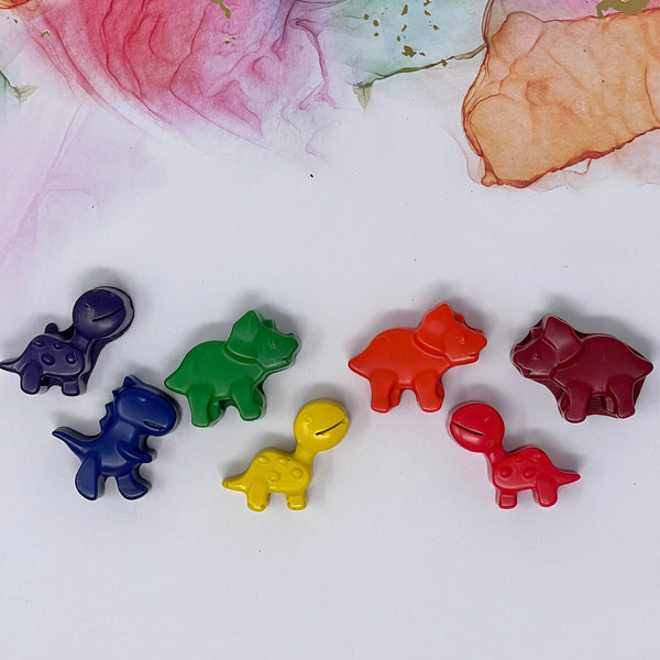 Crayon Shapes Mini Rainbow - Dinos