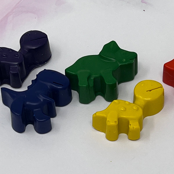 Crayon Shapes Mini Rainbow - Dinos