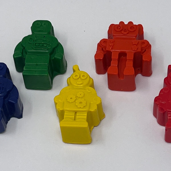 Crayon Shapes Mini Rainbow - Robot Shapes