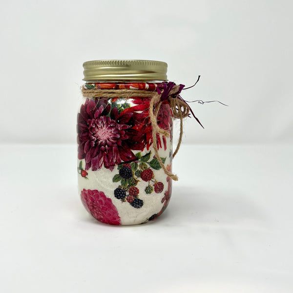 Mason Jar - Dahlia Florals