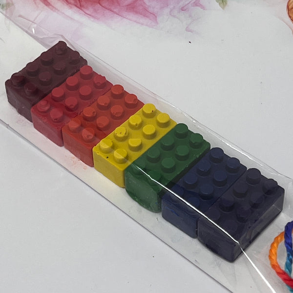 Crayon Shapes Mini Rainbow - Building Block Shapes