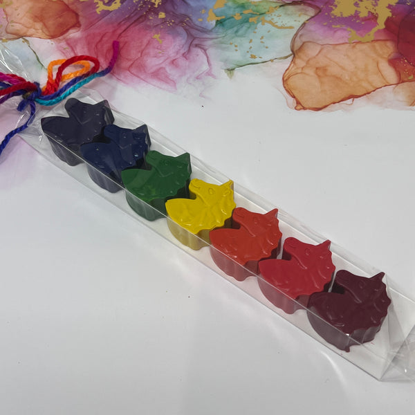 Crayon Shapes Mini Rainbow - Unicorn Shapes