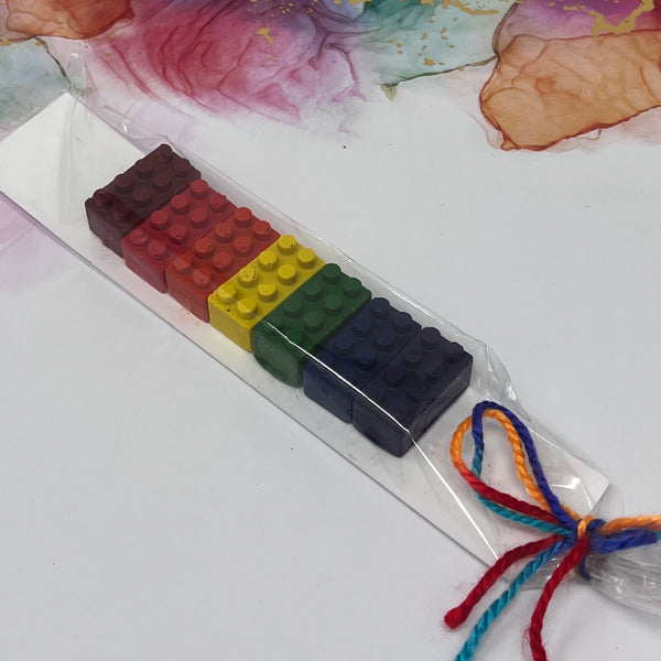 Crayon Shapes Mini Rainbow - Building Block Shapes