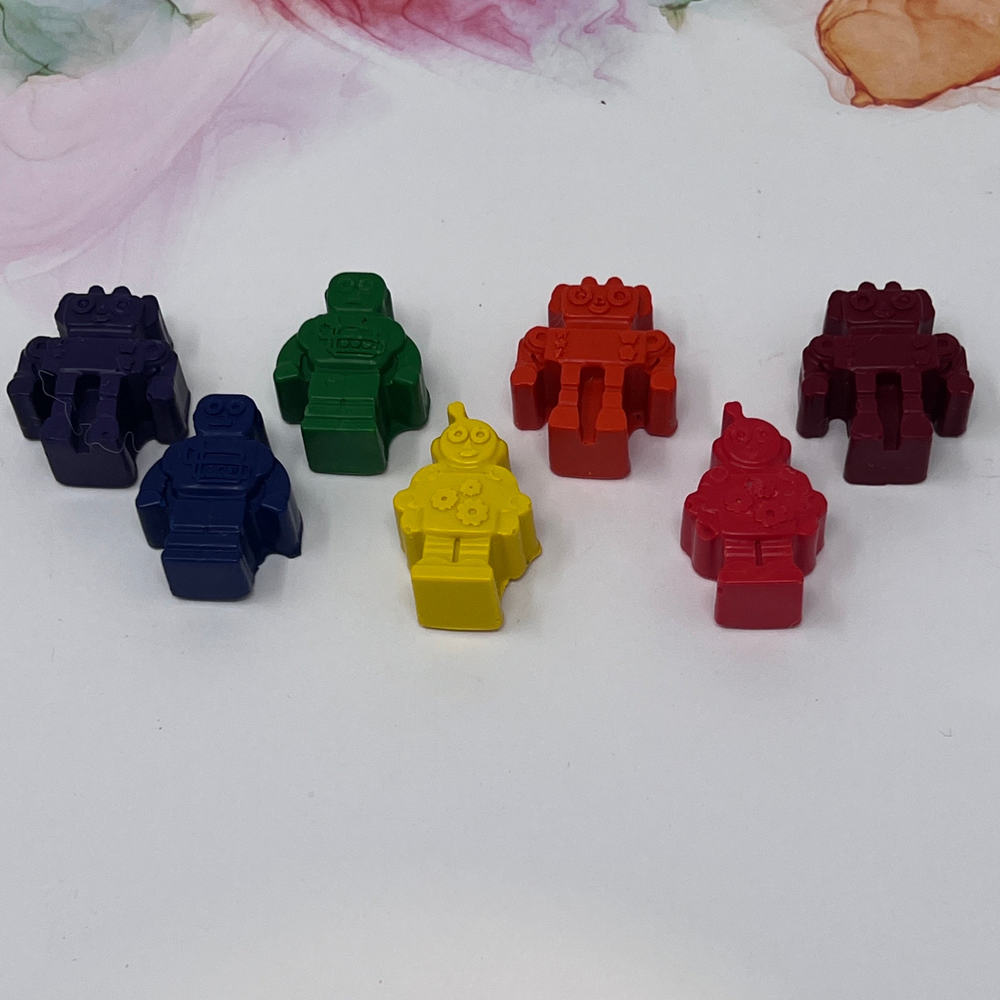 Crayon Shapes Mini Rainbow - Robot Shapes